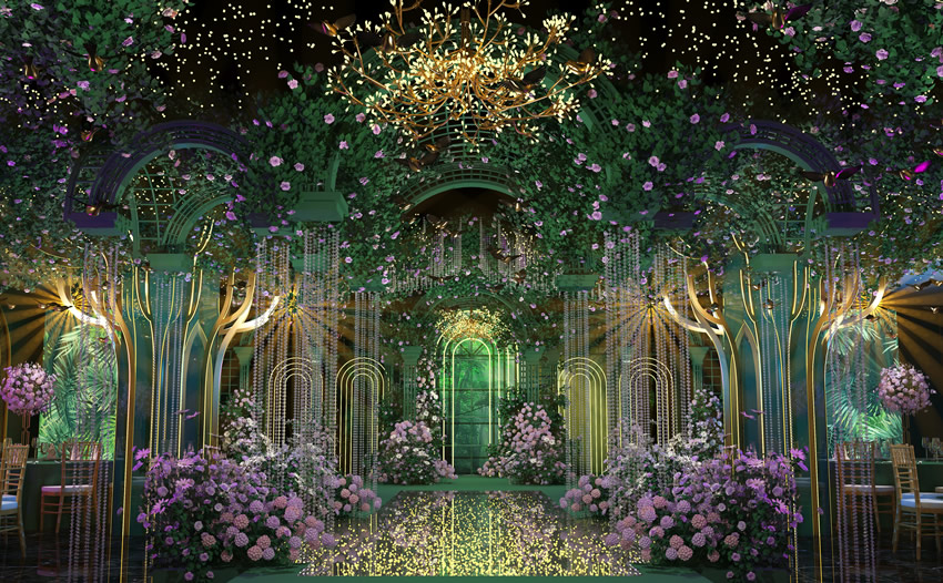 盐津奇妙森林婚礼堂效果展示