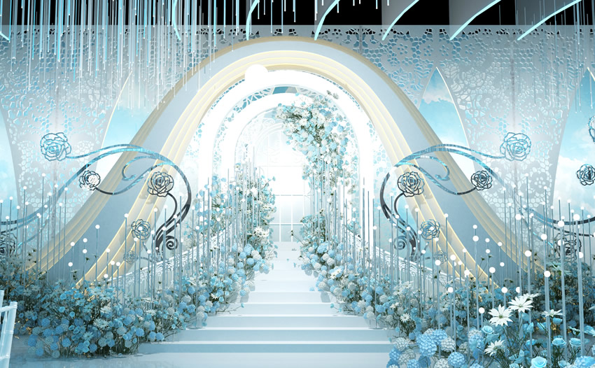 盐津釡香烙馍村水晶厅效果展示